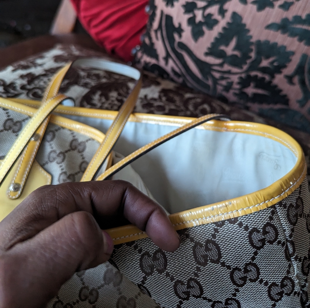 🛑SOLD ⚠️‼️ DO NOT BUY⚠️‼️💯GUCCI LUCITE SHERRY LINE TOTE - Picture 8 of 12